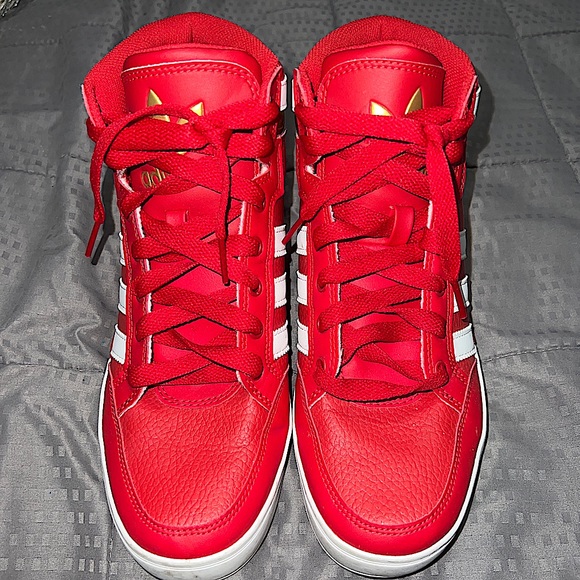 adidas Shoes - Red Hardcourt Adidas Shoes